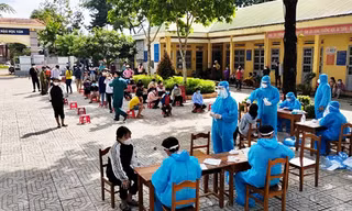 Sàng lọc SARS-CoV-2 tại trường THCS Đạ Oai