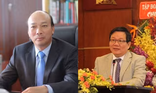 Ông Lê Minh Chuẩn (trái) và ông Trần Quang Nghị (phải) vừa được bổ nhiệm Chủ tịch Hội đồng thành viên hai tập đoàn lớn là Vinacomin và Vinatex.