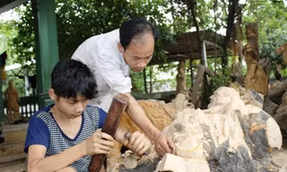 “Dũng mỹ nghệ” và những học viên khuyết tật