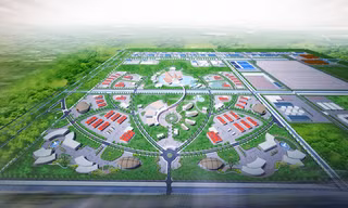 Dự án Khu công nghệ Môi trường xanh Long An - Phối cảnh hoa sen