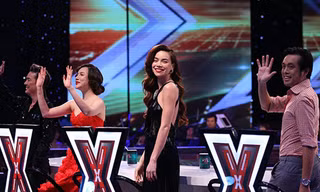 Hồ Quỳnh Hương và Hà Hồ trên ghế nóng liveshow 6.