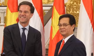 Thủ tướng Nguyễn Tấn Dũng đón tiếp Thủ tướng Hà Lan Mark Rutte