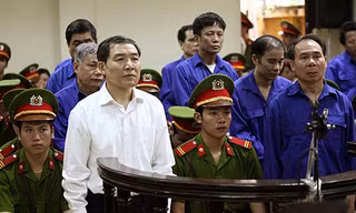 Dương Chí Dũng tại phiên tòa. Ảnh: D.Tấn