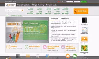 Trang web của Cổ phần Chứng khoán VNDirect.