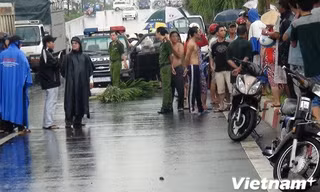 Hiện trường vụ tai nạn. (Ảnh: Liếu Hà/Vietnam+)