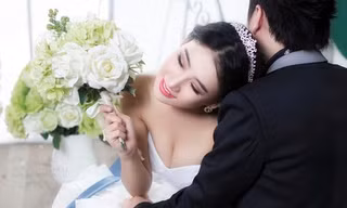 Ảnh cưới lãng mạn của Oxy và Bằng Cường.