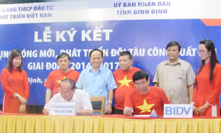 BIDV tài trợ 150 tỷ đồng để đóng 27 tàu vỏ sắt
