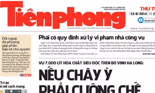 Tiền Phong ra ngày 13/8 có gì đáng chú ý?