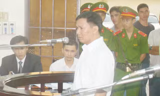 Bị cáo Vinh tại phiên tòa