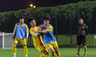 Chuẩn bị Doha Cup, U23 Việt Nam 'luyện công' lúc nửa đêm