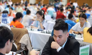Đại Kiện tướng quốc tế Trần Tuấn Minh thi đấu tại giải