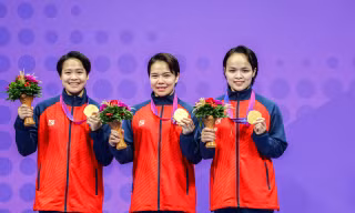 'Nữ hoàng kata' Nguyễn Hoàng Ngân: ‘Tôi rất xúc động, đây là tấm huy chương đáng giá nhất cuộc đời'