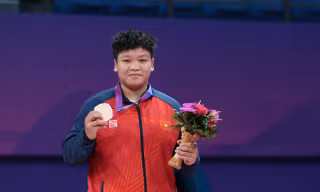 Nữ võ sỹ Phương Quỳnh giúp kurash Việt Nam thoát cảnh 'trắng tay' tại Asiad 19