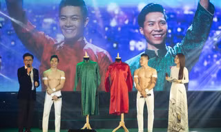 Quốc Cơ - Quốc Nghiệp đấu giá áo mặc tại chung kết Britain’s Got Talent ủng hộ miền Trung