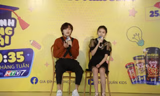 Thiên Khôi song ca cùng Bảo An trong chương trình “Gia đình thông thái” 