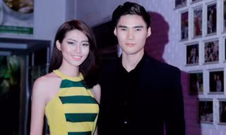 Quán quân Next Top Model Quang Hùng tình tứ cùng bạn gái