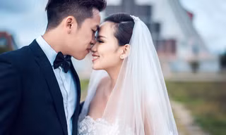 Hoa hậu Diễm Hương hé lộ ảnh cưới lãng mạn