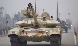 Ấn Độ đã triển khai các xe tăng T-90 do Nga sản xuất để đối đầu với các lực lượng Trung Quốc