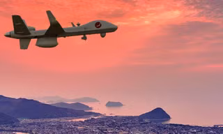 Một máy bay không người lái SeaGuardian thực hiện sứ mệnh giám sát cho Lực lượng Bảo vệ Bờ biển Nhật Bản. (Hình ảnh: GA-ASI)