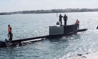 Bức ảnh chụp tàu ngầm Delfin của Cuba/ (Hải quân cách mạng Cuba)