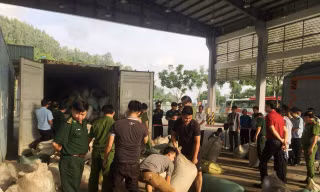 Cơ quan chức năng thu giữ gần 10 tấn ngà voi và vảy tê tê nhập lậu