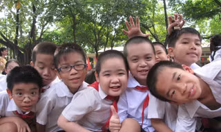 Đẹp như ánh mắt trẻ thơ ngày khai trường
