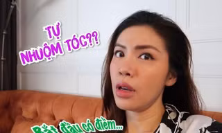 Siêu mẫu Minh Tú tự làm tóc tại nhà, kết quả thế nào mà lại tự "quay xe" cực gắt?