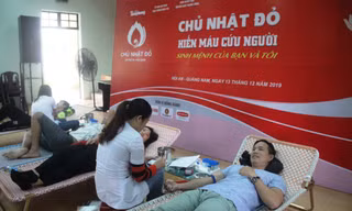Sự kiện Chủ nhật đỏ - hiến máu tình nguyện tại Quảng Nam thu hút đông đảo bạn trẻ tham gia