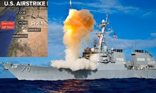 Mỹ đã phóng 59 quả tên lửa Tomahawk vào sân bay Shaayrat của Syria.
