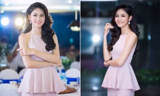 Á hậu Thanh Tú quyến rũ với váy xẻ gam màu pastel