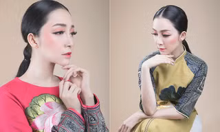 Linh Nga đẹp xuất thần trong bộ áo dài hoa sen trình diễn tại Tuần lễ APEC