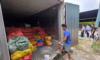 Phát hiện kho chứa 25 tấn mực ống, chân gà, sách bò bốc mùi ở Quảng Ninh