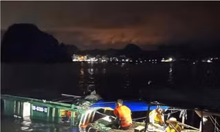 Chìm tàu lúc nửa đêm, một ngư dân tử vong