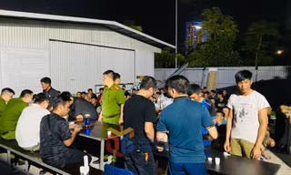 Quảng Ninh: Tổ chức xét nghiệm nhanh ma tuý tại lán trại công nhân 
