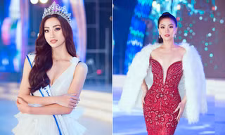 Diễm Trang khoe vòng 1 nóng bỏng, Lương Thuỳ Linh hoá công chúa tuyết đêm Noel