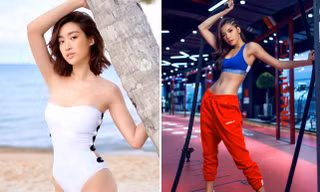 Đỗ Mỹ Linh, Minh Tú khoe dáng 'bỏng mắt' trong phòng gym