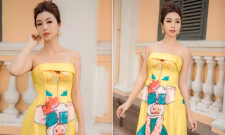 Jennifer Phạm vai trần gợi cảm xuống phố đầu năm