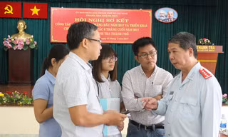 Lãnh đạo Thanh tra TPHCM trao đổi, cung cấp thông tin cho báo chí