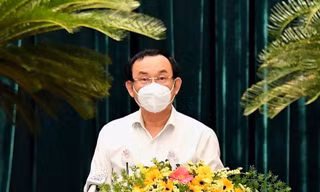 Bí thư Thành uỷ TPHCM Nguyễn Văn Nên phát biểu khai mạc hội nghị
