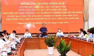 TPHCM giải bày với Chủ tịch Quốc hội lý do chậm triển khai cơ chế, chính sách đặc thù 