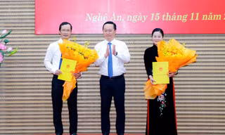 Nghệ An có tân Giám đốc Sở Y tế và Phó Giám đốc Sở Tư pháp