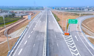 Toàn cảnh 30 km cao tốc Diễn Châu - Bãi Vọt trước ngày thông xe