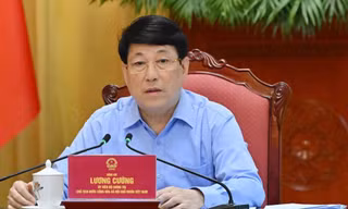 Chủ tịch nước Lương Cường làm việc với Văn phòng Chủ tịch nước về các nhiệm vụ trọng tâm thời gian tới