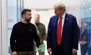 Tổng thống Ukraine Volodymir Zelensky. (Ảnh: Bloomberg)