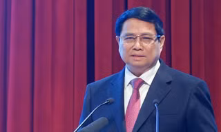 Thủ tướng Phạm Minh Chính phát biểu tại hội nghị. (Ảnh: VGP)