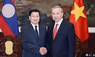 Tổng Bí thư Tô Lâm hội kiến Tổng Bí thư, Chủ tịch nước Lào Thongloun Sisoulith