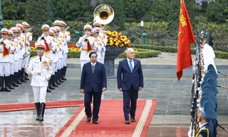 Thủ tướng Phạm Minh Chính chủ trì lễ đón Thủ tướng New Zealand