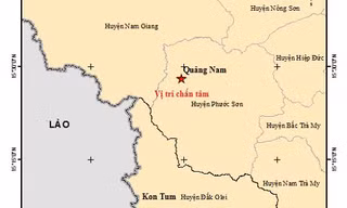 Vừa xảy ra động đất ở Quảng Nam