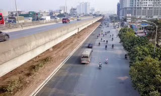 Tận thấy đường vành đai 3 sau xén dải phân cách