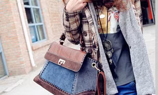 Khỏe khoắn và cá tính với túi xách denim